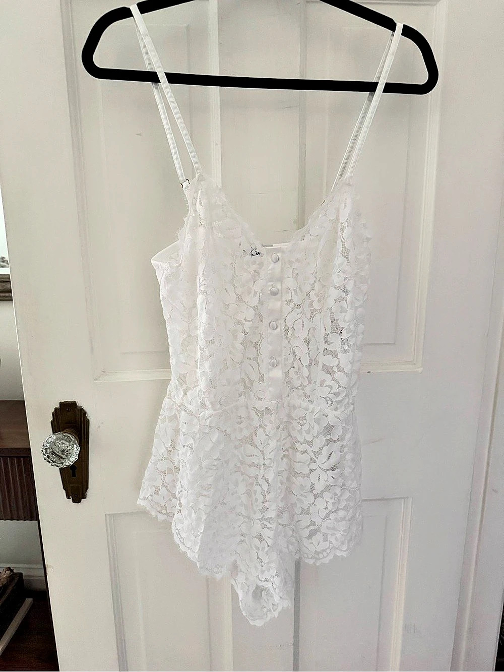 Cosabella White Floral Lace Romper